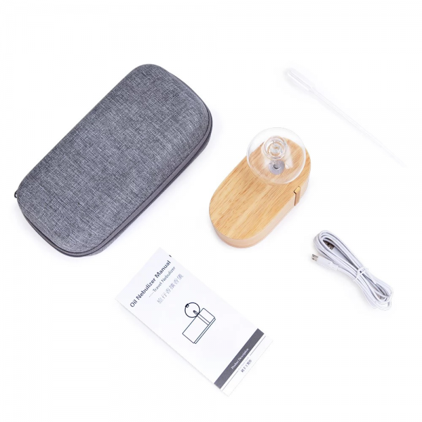 Portable Wood Glass Aromatherapy Essential Oil Diffuser
